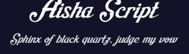 Aisha Script by Mikrojihad Typography — Script Handwritten Font — thumbnail 2