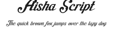 Aisha Script by Mikrojihad Typography — Script Handwritten Font — thumbnail 1