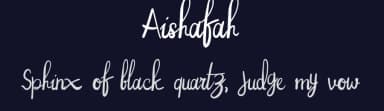 Aishafah by DenderType Studio — Script Handwritten Font — thumbnail 2