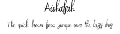 Aishafah by DenderType Studio — Script Handwritten Font — thumbnail 1