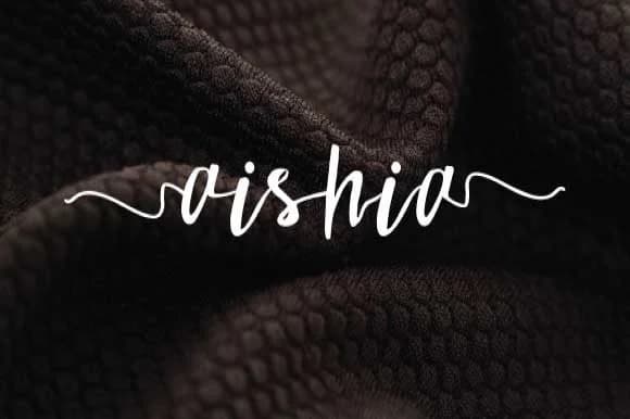 Aishia Font by goodigital — Script Handwritten Font