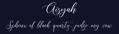 Aisyah by Ghuroba Studio — Script Handwritten Font — thumbnail 2