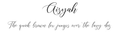 Aisyah by Ghuroba Studio — Script Handwritten Font — thumbnail 1