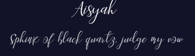 Aisyah by Malindo Creative — Script Handwritten Font — thumbnail 2