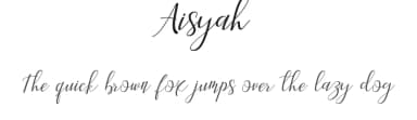Aisyah by Malindo Creative — Script Handwritten Font — thumbnail 1