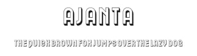 Ajanta by Vladimir Nikolic — Sans Serif Font — thumbnail 1