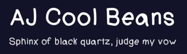 AJ Cool Beans by Allyson Hirst — Script Handwritten Font — thumbnail 2
