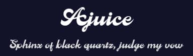 Ajuice by Panatype Studio — Script Handwritten Font — thumbnail 2