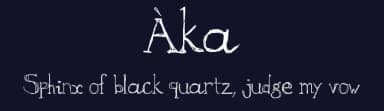Àka by Rust-t33n — Script Handwritten Font — thumbnail 2