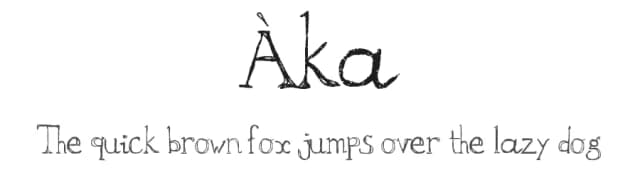 Àka by Rust-t33n — Script Handwritten Font