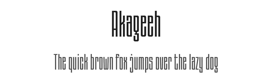 Akageeh by twinletter — Sans Serif Font