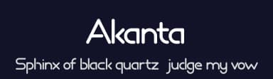 Akanta by Swadharma Wiyastana — Sans Serif Font — thumbnail 2