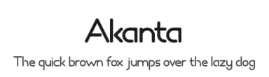 Akanta by Swadharma Wiyastana — Sans Serif Font — thumbnail 1