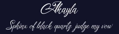 Akayla by Ahmad Rofingi — Script Handwritten Font — thumbnail 2
