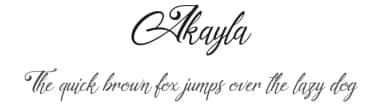 Akayla by Ahmad Rofingi — Script Handwritten Font — thumbnail 1