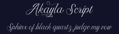 Akayla Script by Måns Grebäck — Script Handwritten Font — thumbnail 2