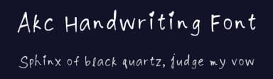 Akc Handwriting Font by Aisha Kristine Chong — Script Handwritten Font — thumbnail 2