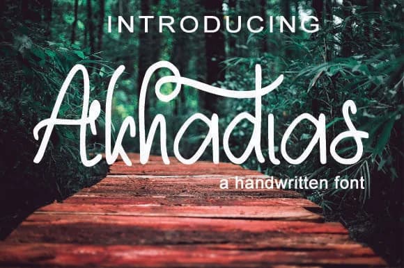 Akhadias Font by husnant9 — Script Handwritten Font