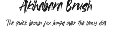 Akihabara Brush by Saiful Bahri — Script Handwritten Font — thumbnail 1