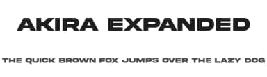 Akira Expanded by Typologic — Sans Serif Font — thumbnail 1
