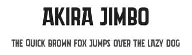 Akira Jimbo by Mocha Frappuccino — Sans Serif Font — thumbnail 1