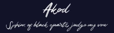 Akod by Vunira Design — Script Handwritten Font — thumbnail 2