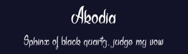 Akodia by dcoxy - Greg Medina — Script Handwritten Font — thumbnail 2
