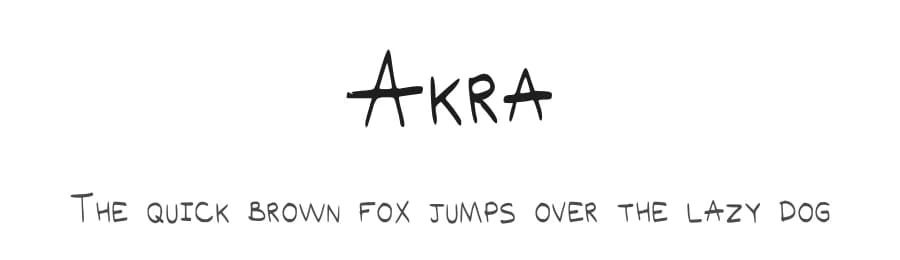 Akra by Carolina Valtuille — Script Handwritten Font