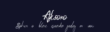 Aksoro by Nariswari Creative — Script Handwritten Font — thumbnail 2