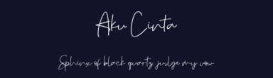 Aku Cinta by Nabila — Script Handwritten Font — thumbnail 2