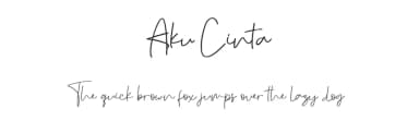 Aku Cinta by Nabila — Script Handwritten Font — thumbnail 1