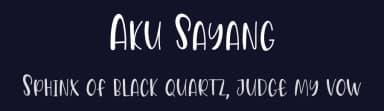 Aku Sayang by Belina Studio — Script Handwritten Font — thumbnail 2
