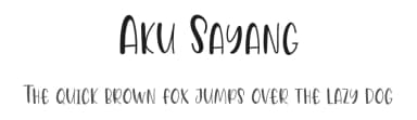 Aku Sayang by Belina Studio — Script Handwritten Font — thumbnail 1