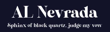 AL Nevrada by Aluyeah Studio — Serif Font — thumbnail 2