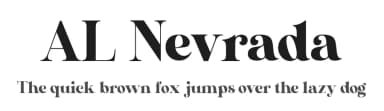 AL Nevrada by Aluyeah Studio — Serif Font — thumbnail 1