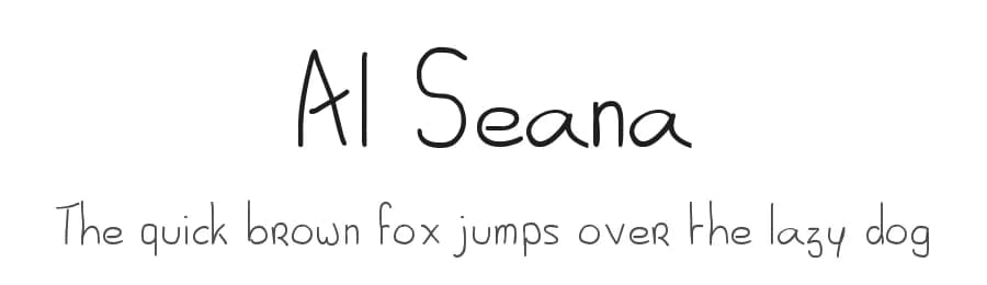 Al Seana by Lynma — Script Handwritten Font