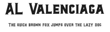 AL Valenciaga by Aluyeah Studio — Sans Serif Font — thumbnail 1