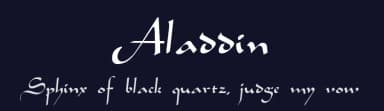 Aladdin by WSI — Script Handwritten Font — thumbnail 2