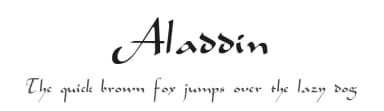 Aladdin by WSI — Script Handwritten Font — thumbnail 1