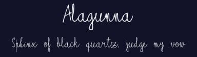 Alagunna by Omar Mogollón-Alagunna — Script Handwritten Font — thumbnail 2