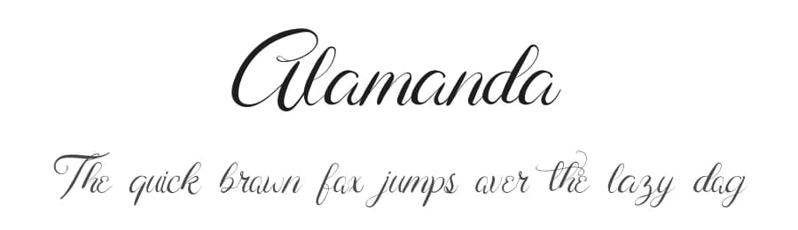 Alamanda by Creassion Studio — Script Handwritten Font