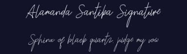 Alamanda Santika Signature by Oreon Studio — Script Handwritten Font — thumbnail 2