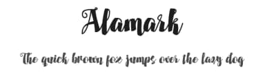 Alamark by Walkeren — Script Handwritten Font — thumbnail 1