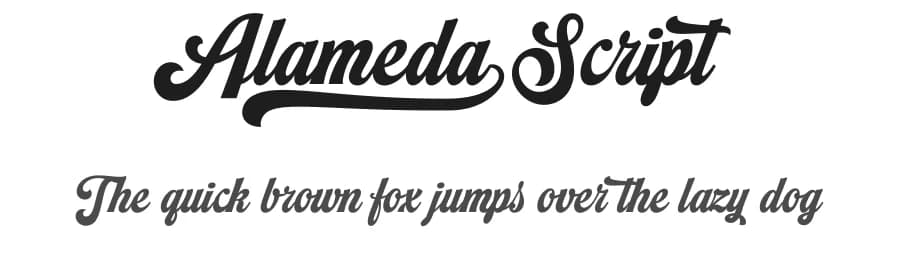 Alameda Script by Måns Grebäck — Script Handwritten Font