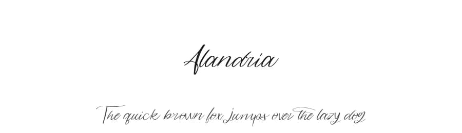 Alandria by Mariyana — Script Handwritten Font