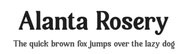 Alanta Rosery by Multype Studio — Serif Font — thumbnail 1