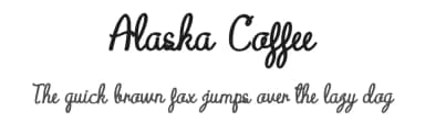 Alaska Coffee by Jaime Rangel Castro — Script Handwritten Font — thumbnail 1