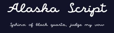 Alaska Script by Roland Huse Design — Script Handwritten Font — thumbnail 2