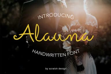 Alauna Font by Scratch Design — Script Handwritten Font — thumbnail 1
