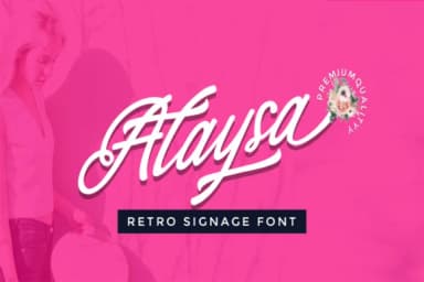 Alaysa Font by utopiabrand19 — Script Handwritten Font — thumbnail 5